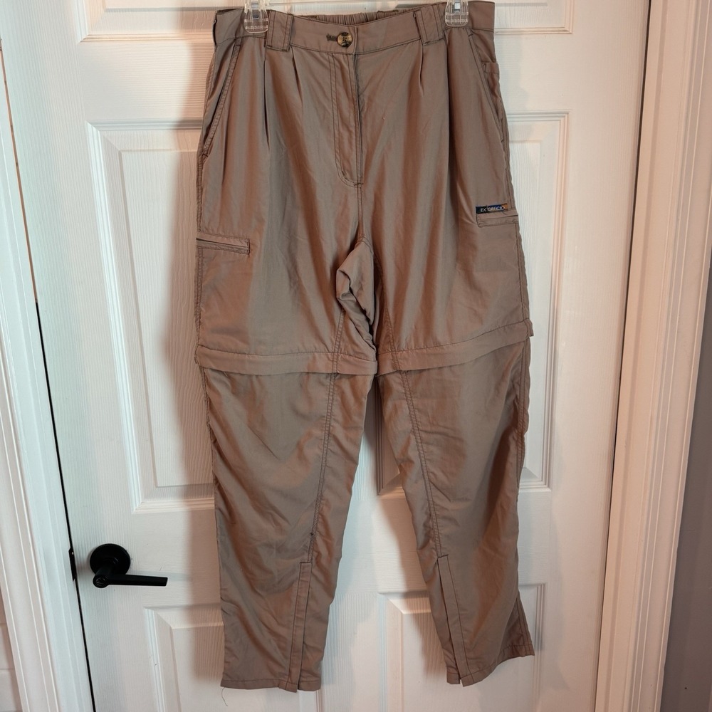 Exofficio Pants Womens Size 14 / 16 Convertible Gorpcore Hiking Camping Zip Off